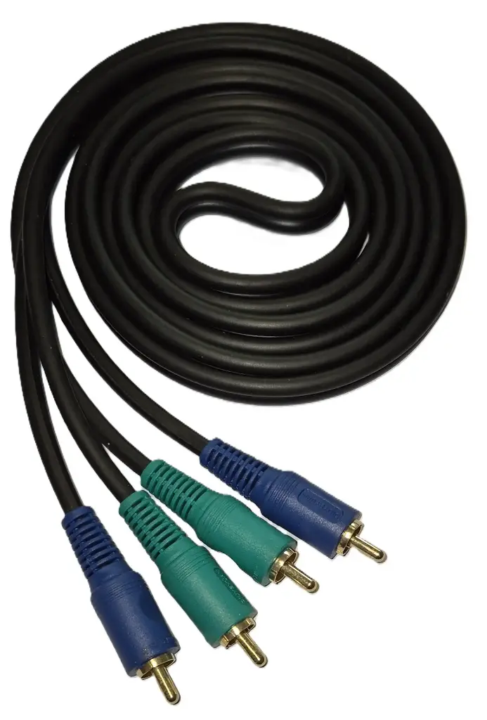 Cable, 2x RCA to 2x RCA, 2 meter